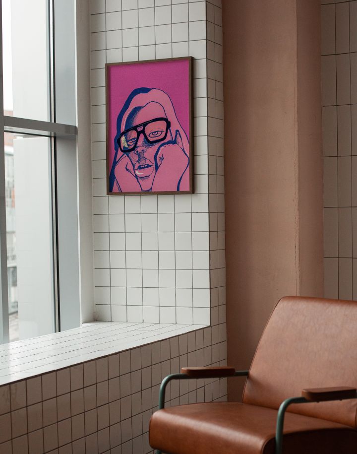 Pink Glasses Print